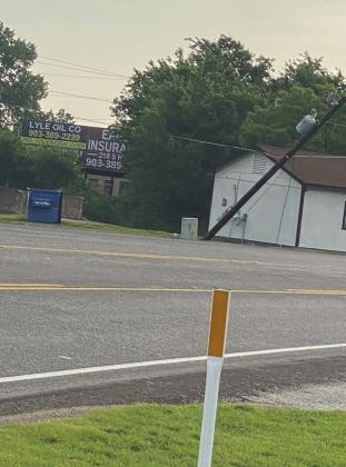 The wind storm that blew through Freestone County caused significant damage to buildings