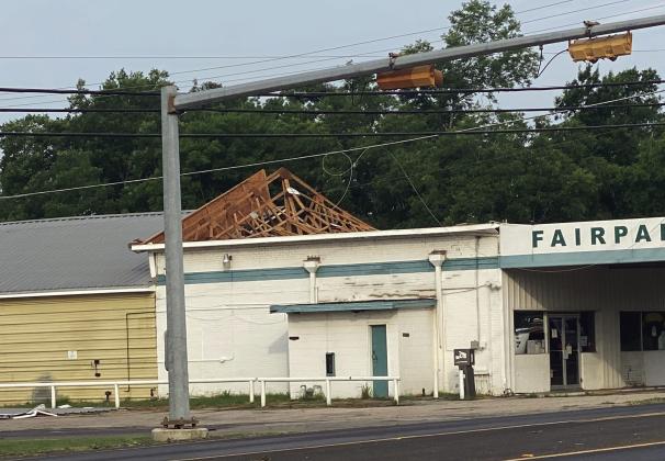 The wind storm that blew through Freestone County caused significant damage to buildings