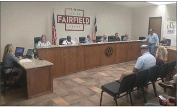 The Fairfield city council conducted its first meeting in the new city hall on Tuesday, Sept. 12. Photo by Jason Chlapek/Fairfield Recorder