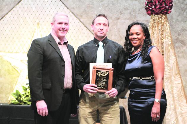 Accounting and Technology Instructor Davin Davis was awarded with Fairfield High School Teacher of the Year honors.