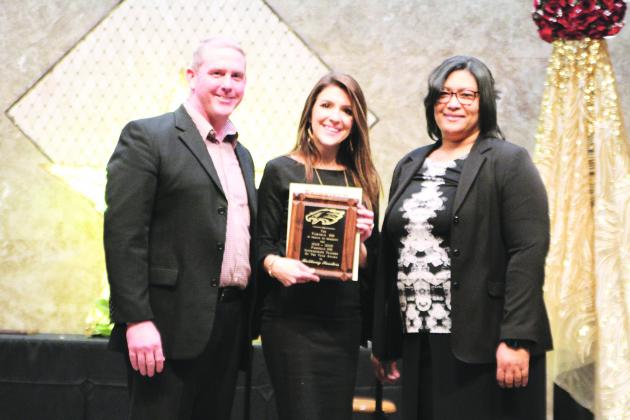 Brittany Sanders was named Fairfield Intermediate School Teacher of the Year.