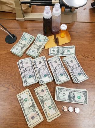 Contraband as found by a vehicle search led by local law enforcement. Photo via Freestone County Sheriff's Office.