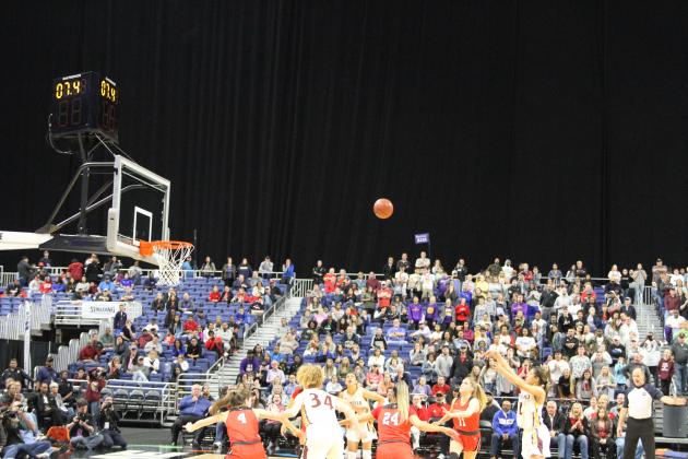 Jada Clark hits the clinching free throw in overtime, helping seal a 40-39 4A State title win.