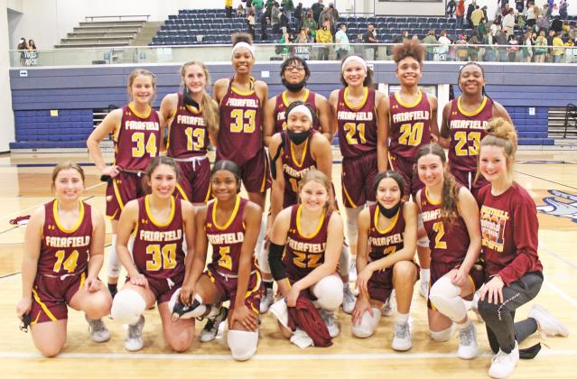 The Lady Eagles claimed the Region III - 3A title on Tuesday night after defeating Lexington 65-29 in the Regional Finals to head to the Final Four. Pictured are (back) Addie Cox, Avery Thaler, Essence Watkins, Te'Yalla Simpson, McKinna Brackens, Shadasia Brackens, Emori Davis, (middle) Breyunna Dowell, (front) Kaylee Billock, Jenny Pina, Charlee Brackens, Makensy Isaacs, Jarahle Daniels, Ally Robinson, and Cooper Lawley. Photo by Mitchell Pate 