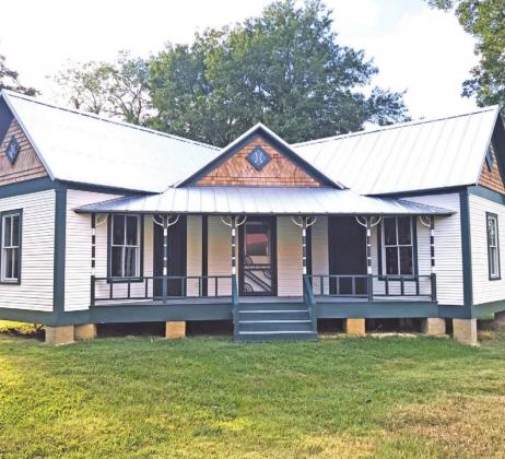 The recently completed Littlejohn House reproduction sits on the campus of the Freestone County Historical Museum. The museum board and donor are considering options for a future open house. Photo by Mary Cryer Awalt