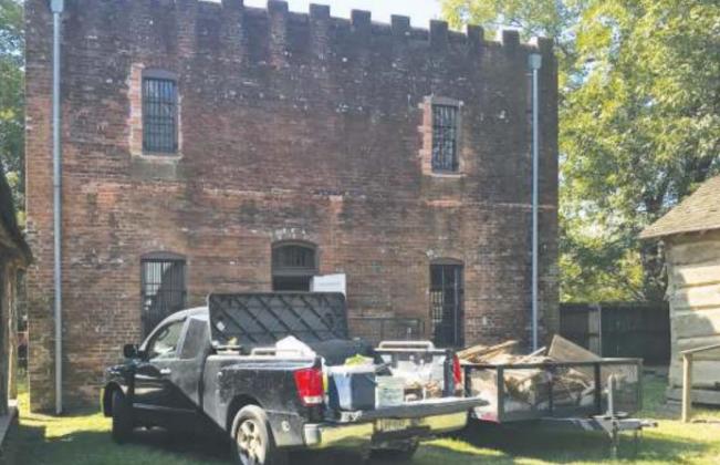 Work is ongoing on a jail building, which stands at 140 years of age, on the campus of the Freestone County Historical Museum.