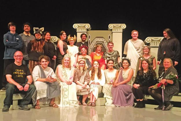 Fairfield High School presented their One Act Play, Persephone, for the community on Friday night, February 28th. They will complete at the district One Act Play competition at Palestine High School this Friday afternoon, March 6th. Photo by Mitchell Pate