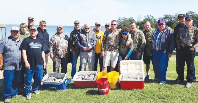 This fishing group from from St. Vincent de Paul Church in Arlington brought home full ice chests on Lake Richland Chambers courtesy a trip with Gone Fishin’ Guide Service. Call 903-389-4117 for more information. Photo by Royce Simmons