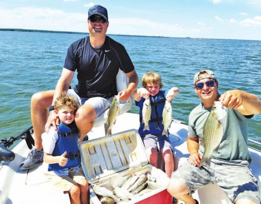 This fishing group enjoyed a fun day on Lake Richland Chambers this past week, courtesy of Royce Simmons and Gone’ Fishin Guide Service. The service is available for plenty of July trips by calling 903- 389-4117 or visiting www.gonefishin.biz.