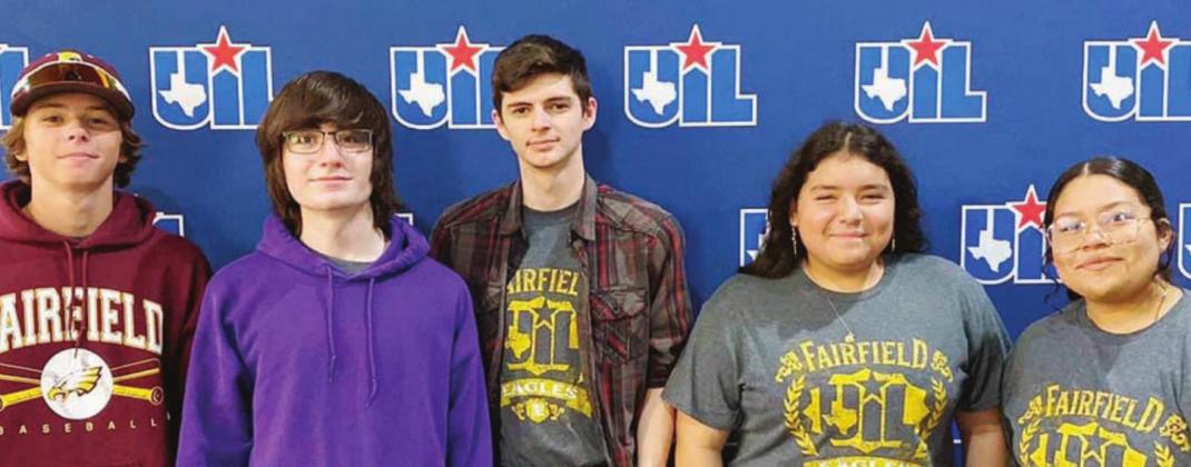 Cameron Cockerell, Nathan Dunlap, Jeremy Kilkenny, Itzel Rosales (alternate), and Carolina Limones bring home the 3A State title in Computer Science for Fairfield High School. Contributed photo