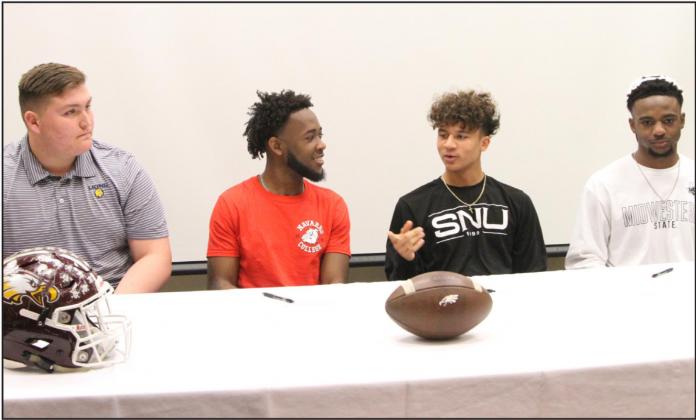 Four Eagle footballers take part in 2020 National Signing Day ceremony