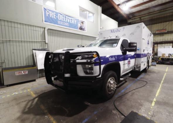 Fairfield EMS received a Frazer Bilt ambulance earlier this month. The new unit was used in the line of duty for the first time on Jan. 10. Courtesy Photos