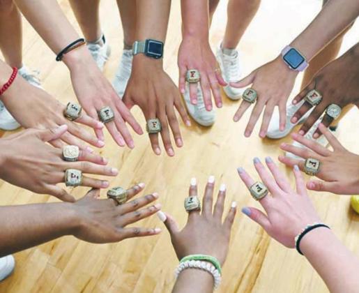 State Champs honored Showing off their new bling: during ring ceremony