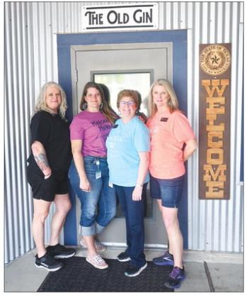 Bar Manager Pam Jones, Assistant Manager Jessica Huff, Owner Dee Rainey, and General Manager Pellie Goolsby welcome customers to The Old Gin’s Grand Opening for their one year anniversary on Saturday, April 1. Photo by Mitchell Pate/Fairfield Recorder