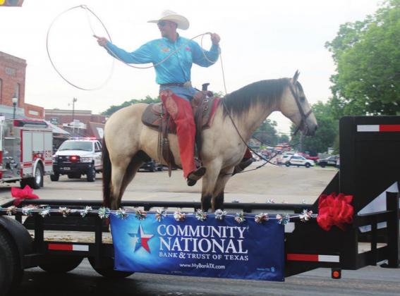 Community National Bank won Most Entertaining as well as the Spirit of Freestone Award in the Back in the Saddle Again Parade for the 2021 Freestone County Fair. Photo by Mitchell Pate/Fairfield Recorder