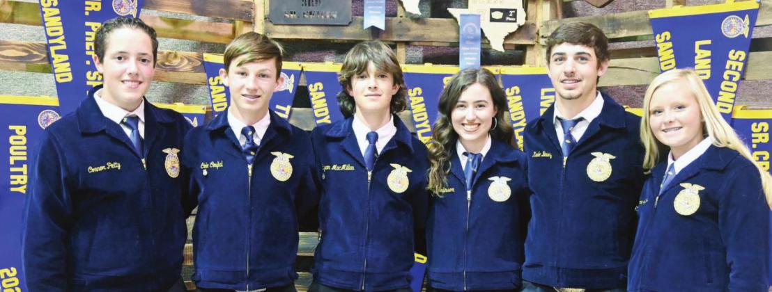 Connor Petty, Cole Coufal, Ryan MacMillan, Ally Robinson, Kade Bailey, and MaKenna Eppes served as the Fairfield FFA officers for 2021-2022.