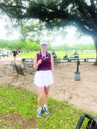 Allie Hughes placed third at the Regional Golf Tournament to advance to the State Golf Tournament at the ShadowGlen Golf Club in Manor May 6-7. Courtesy Photo