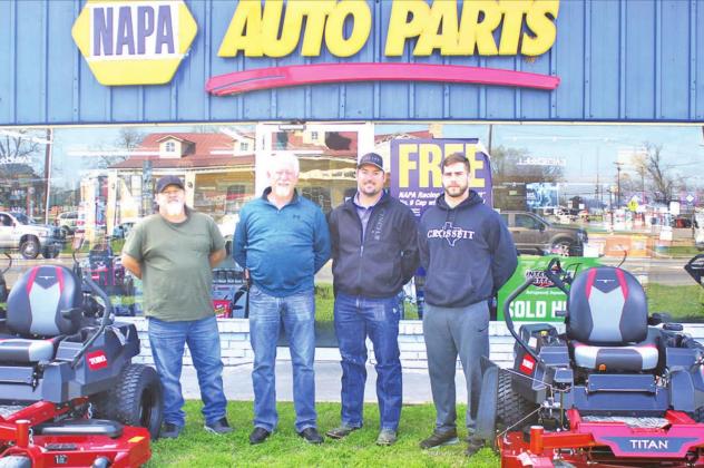 Steve Phillips, Landis Bayless, Josh Bayless, and Taylor Moore invite you to stop by NAPA/Bayless Auto at 357 W. Commerce in Fairfield. Photo by Mitchell Pate
