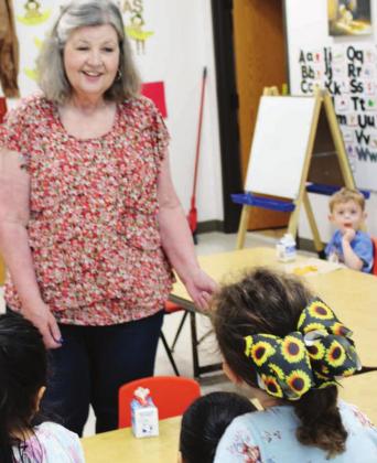 Sunday, May 15, Janet Bolger is officially retiring from her position as head of Fairfield’s First Baptist Church’s childcare center. Photo by Curtis Burton/Fairfield-Recorder